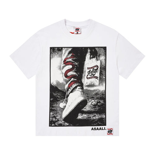 ASAALL Black and Red Front Graphic T-Shirt — hero