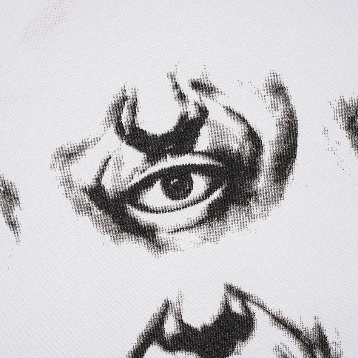 ASAALL Eye & Mouth Graphic Short-Sleeve T-Shirt — detail