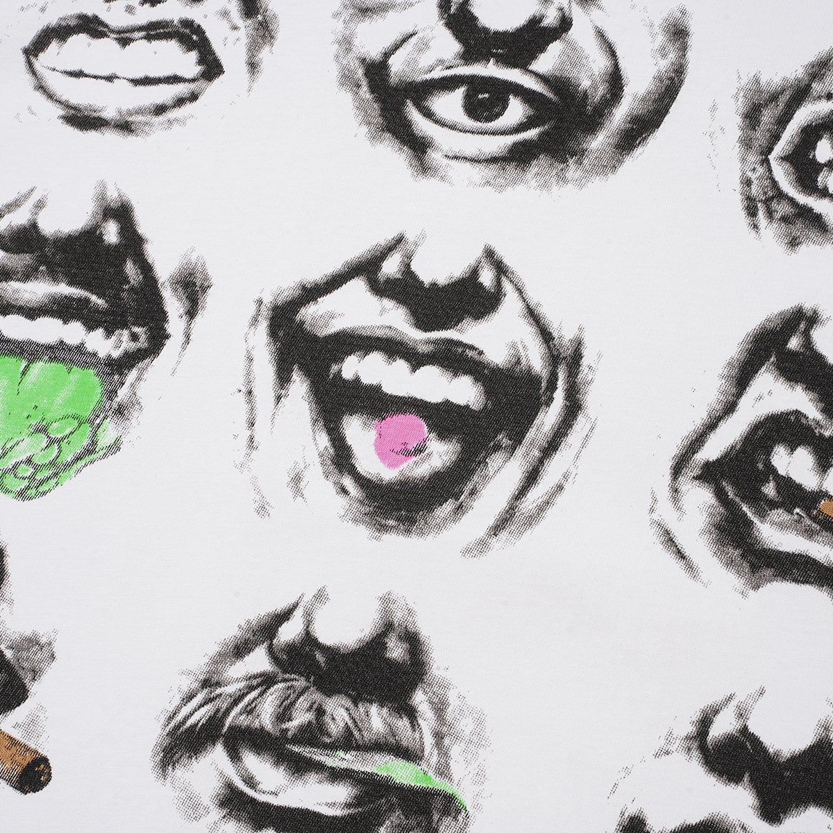 ASAALL Eye & Mouth Graphic Short-Sleeve T-Shirt — detail