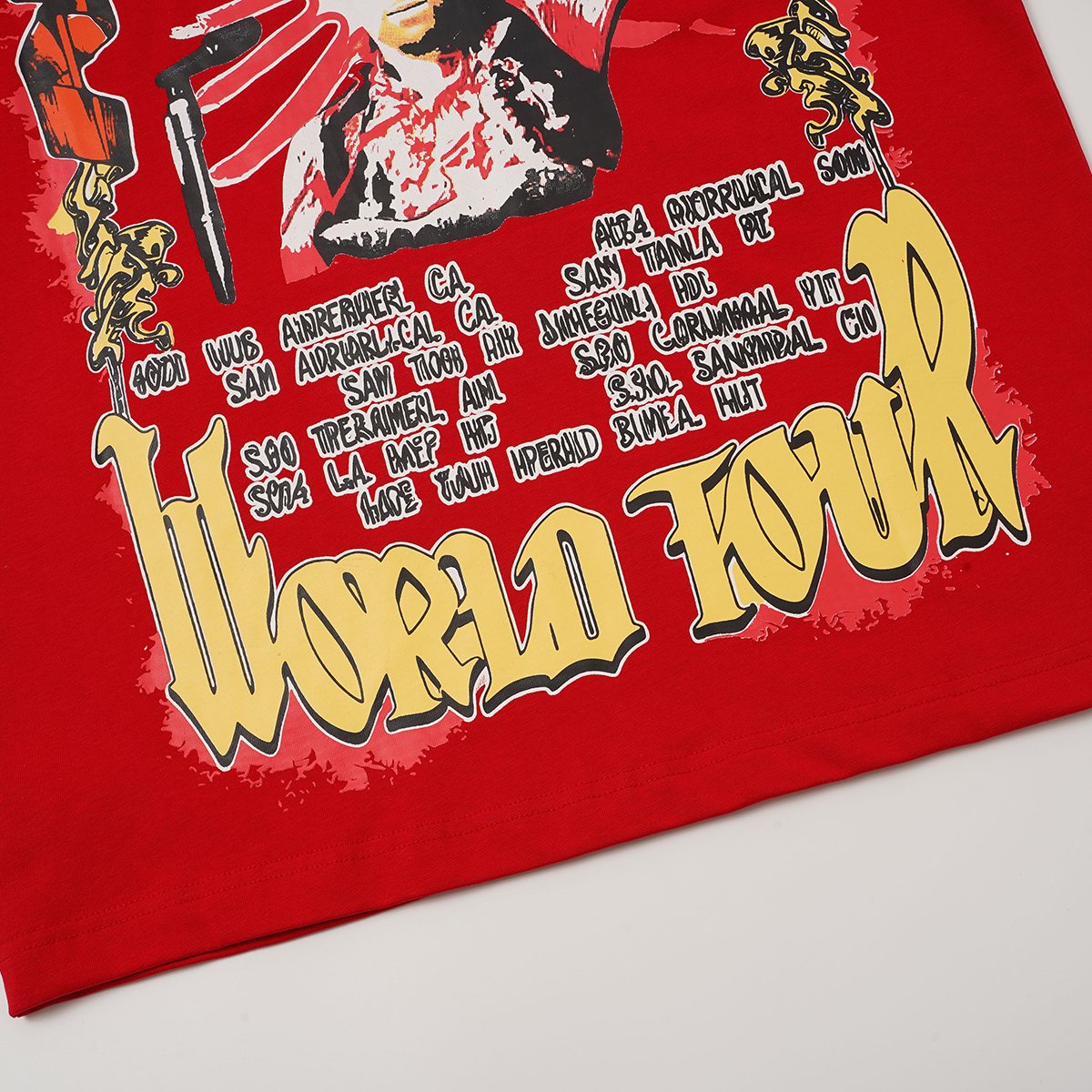 ASAALL World Tour Graphic T-Shirt — detail