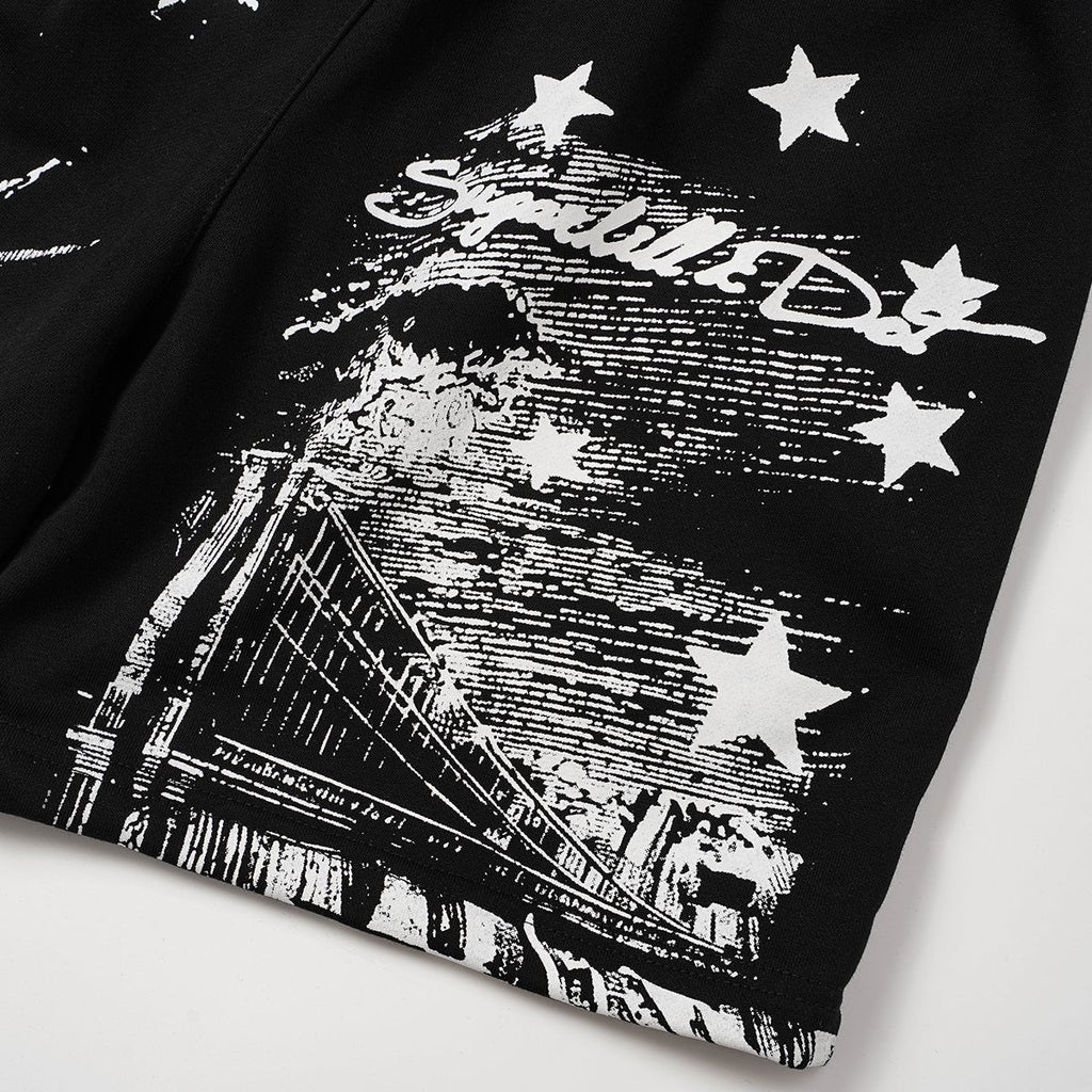 ASAALL New York Star Graphic Shorts — detail