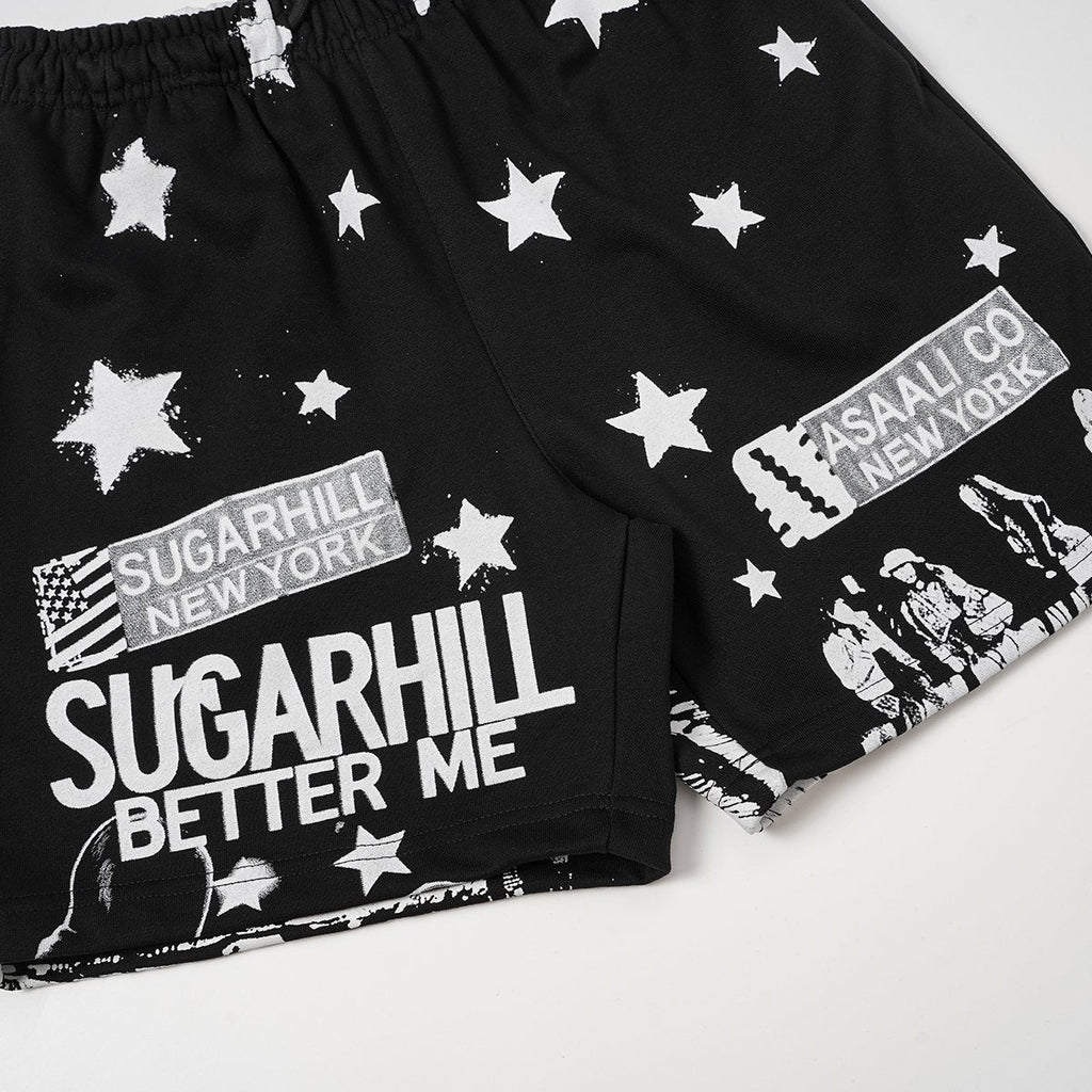 ASAALL New York Star Graphic Shorts — detail