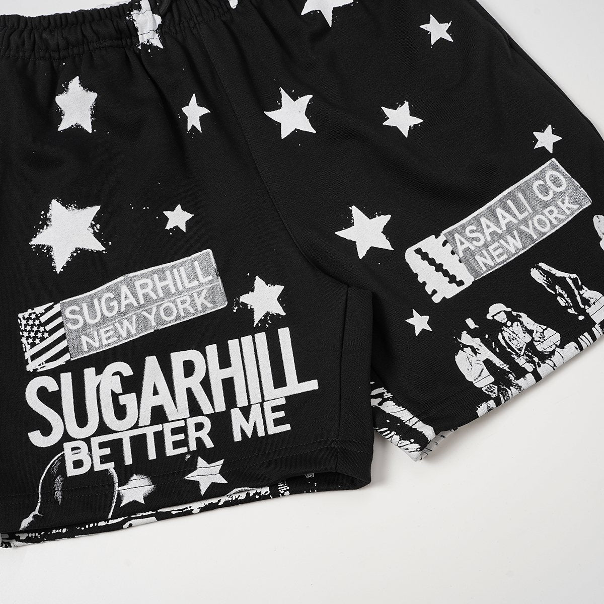ASAALL New York Star Graphic Shorts — detail