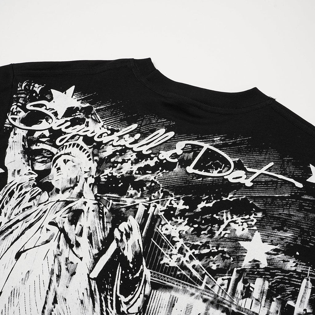ASAALL Sugarhill NYC Statue Graphic T-Shirt — detail