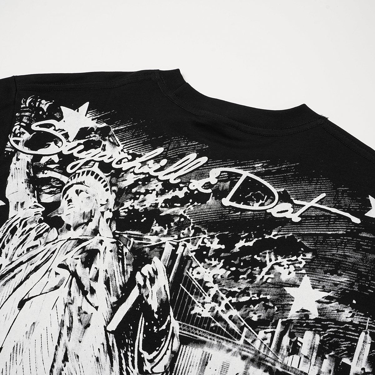 ASAALL Sugarhill NYC Statue Graphic T-Shirt — detail