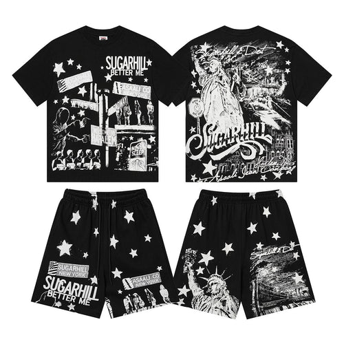 ASAALL Sugarhill Star Graphic Short-Sleeve Set — hero
