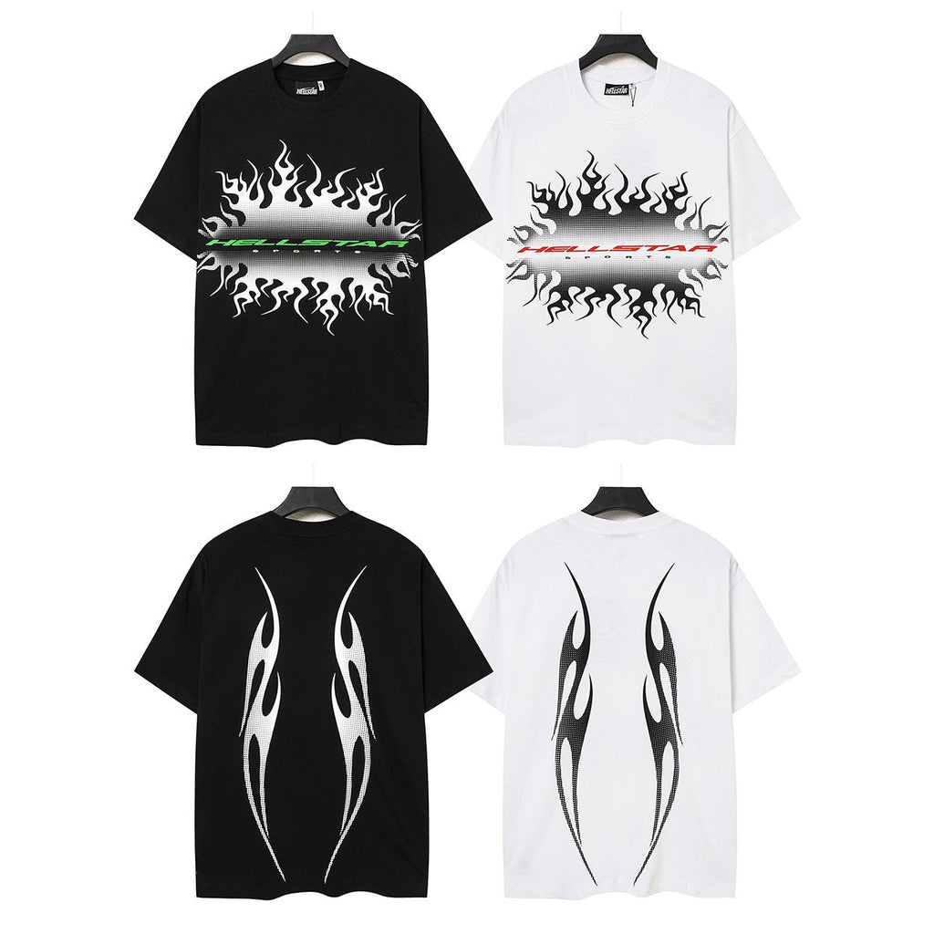 Hellstar Flame & Tribal Graphic T-Shirt — comparison
