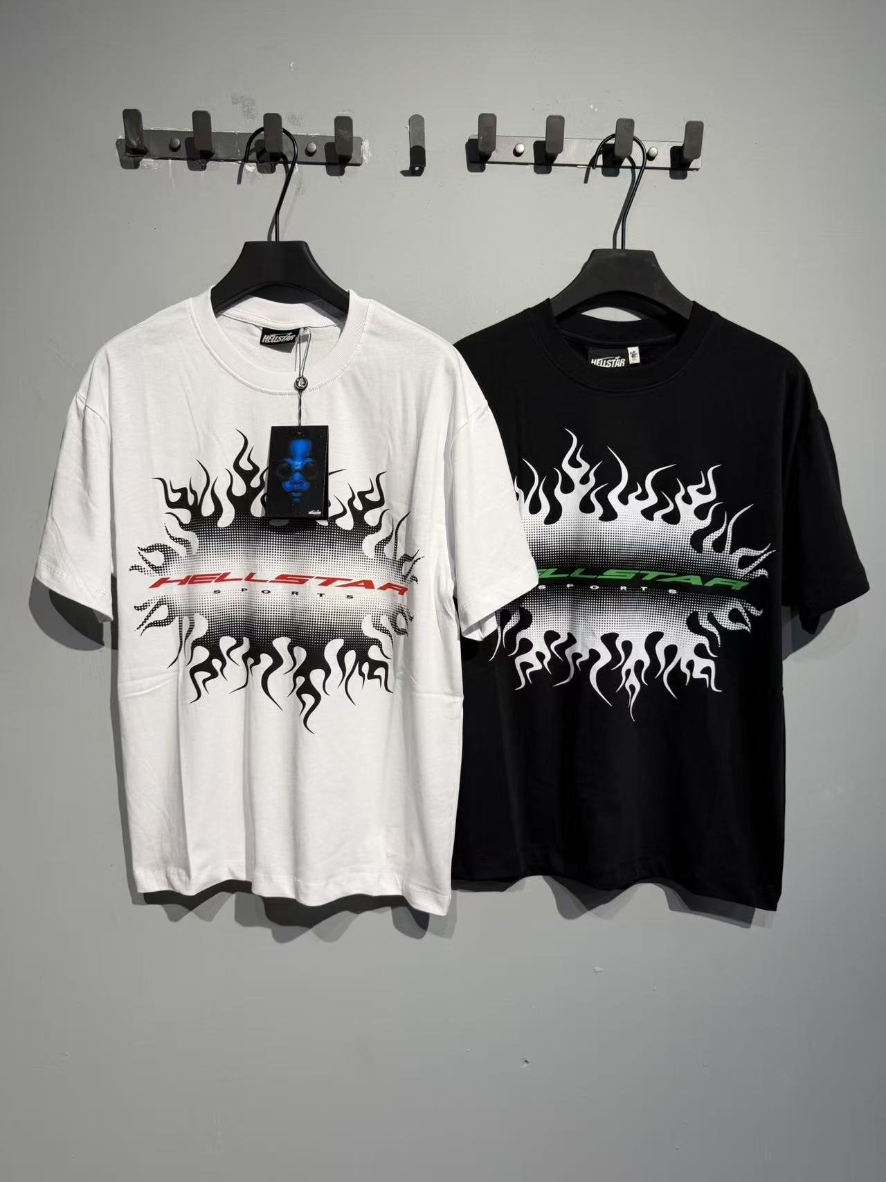 Hellstar Flame & Tribal Graphic T-Shirt — comparison