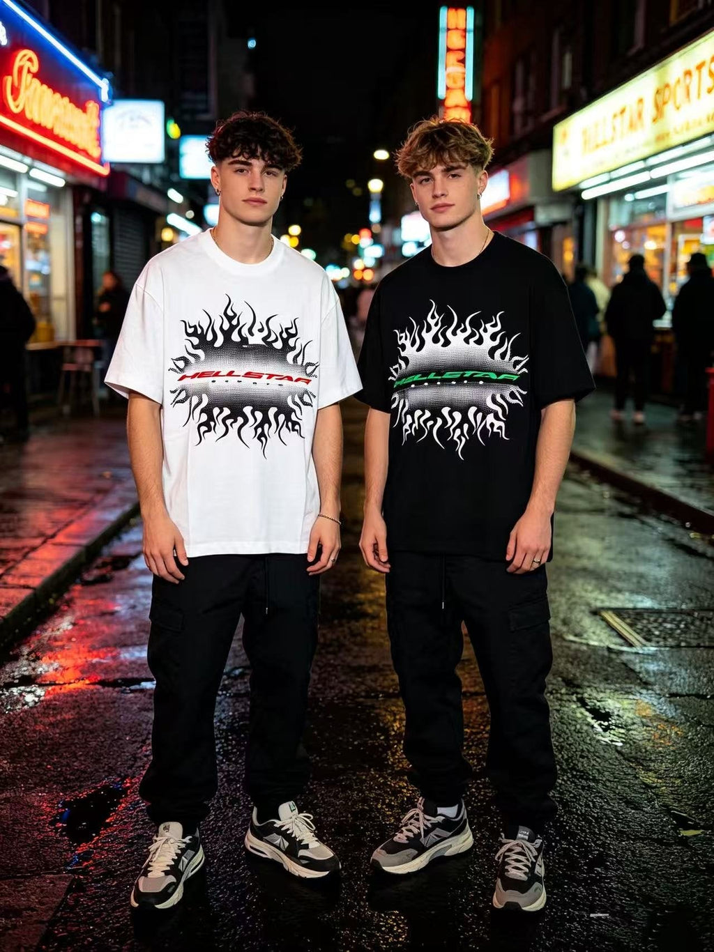 Hellstar Flame & Tribal Graphic T-Shirt — context