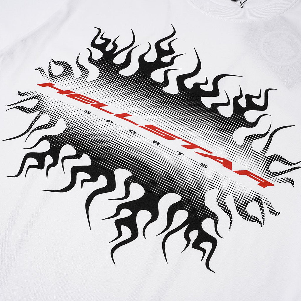 Hellstar Flame & Tribal Graphic T-Shirt — detail