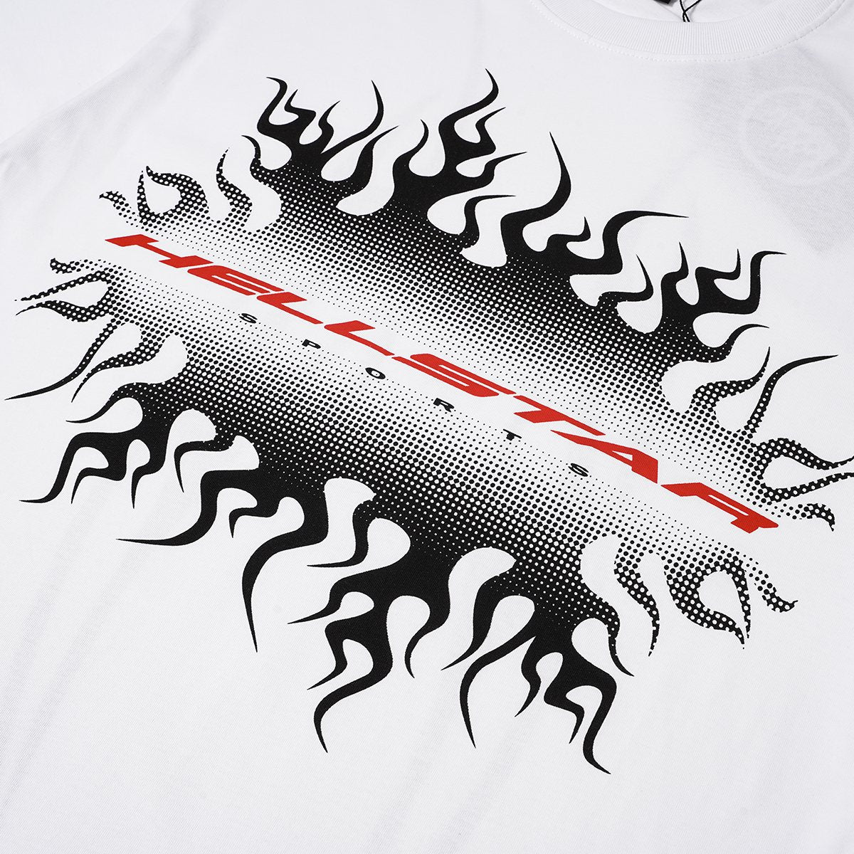 Hellstar Flame & Tribal Graphic T-Shirt — detail