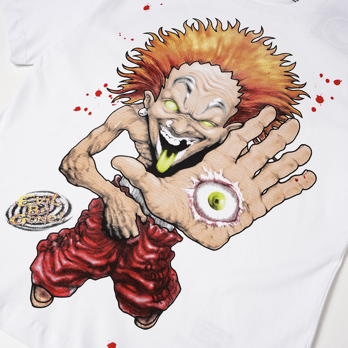 Hellstar Evil Be Gone Clown Graphic T-Shirt — detail