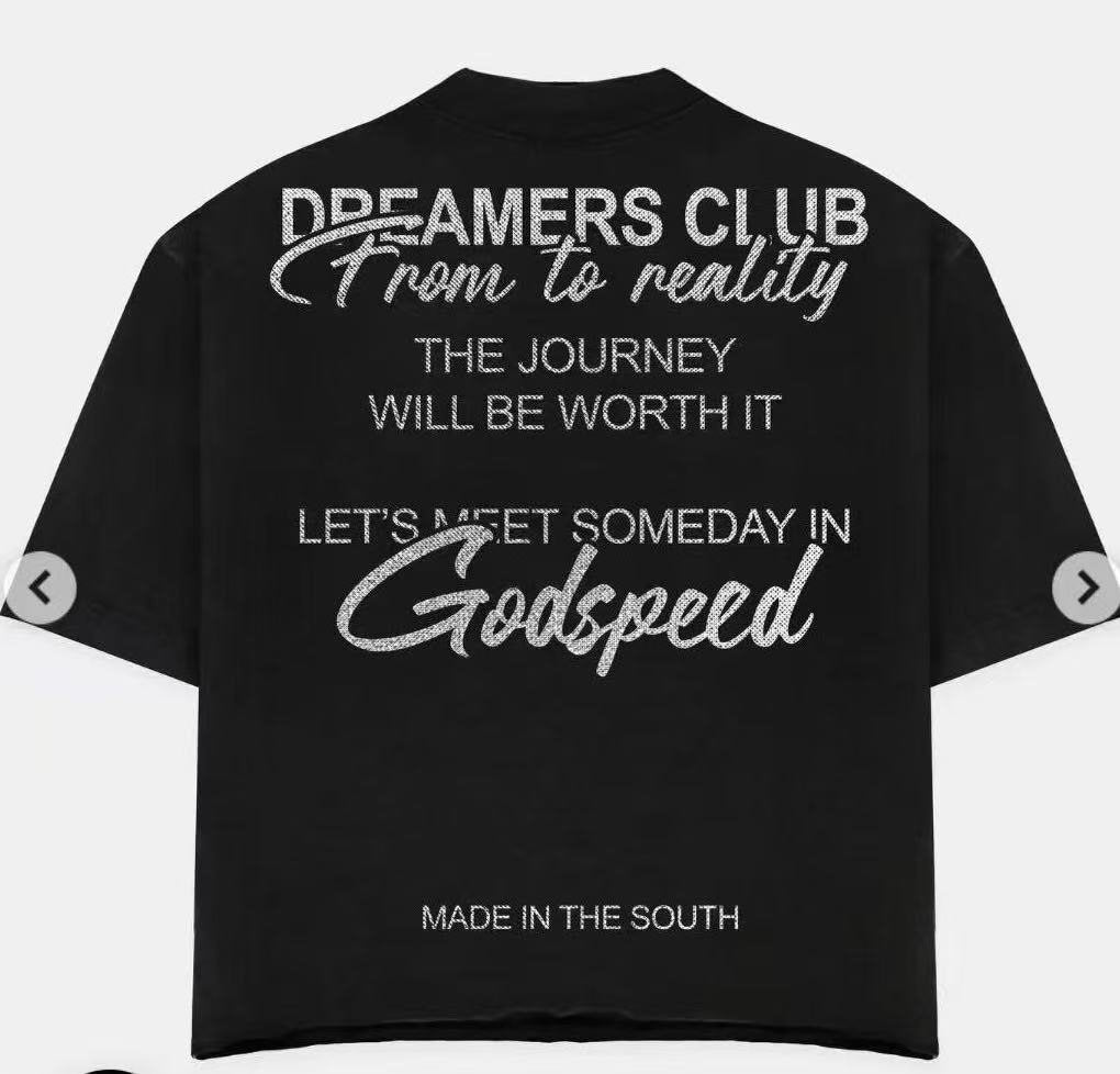 Godspeed Dreamers Club Angel Graphic Short-Sleeve T-Shirt — back