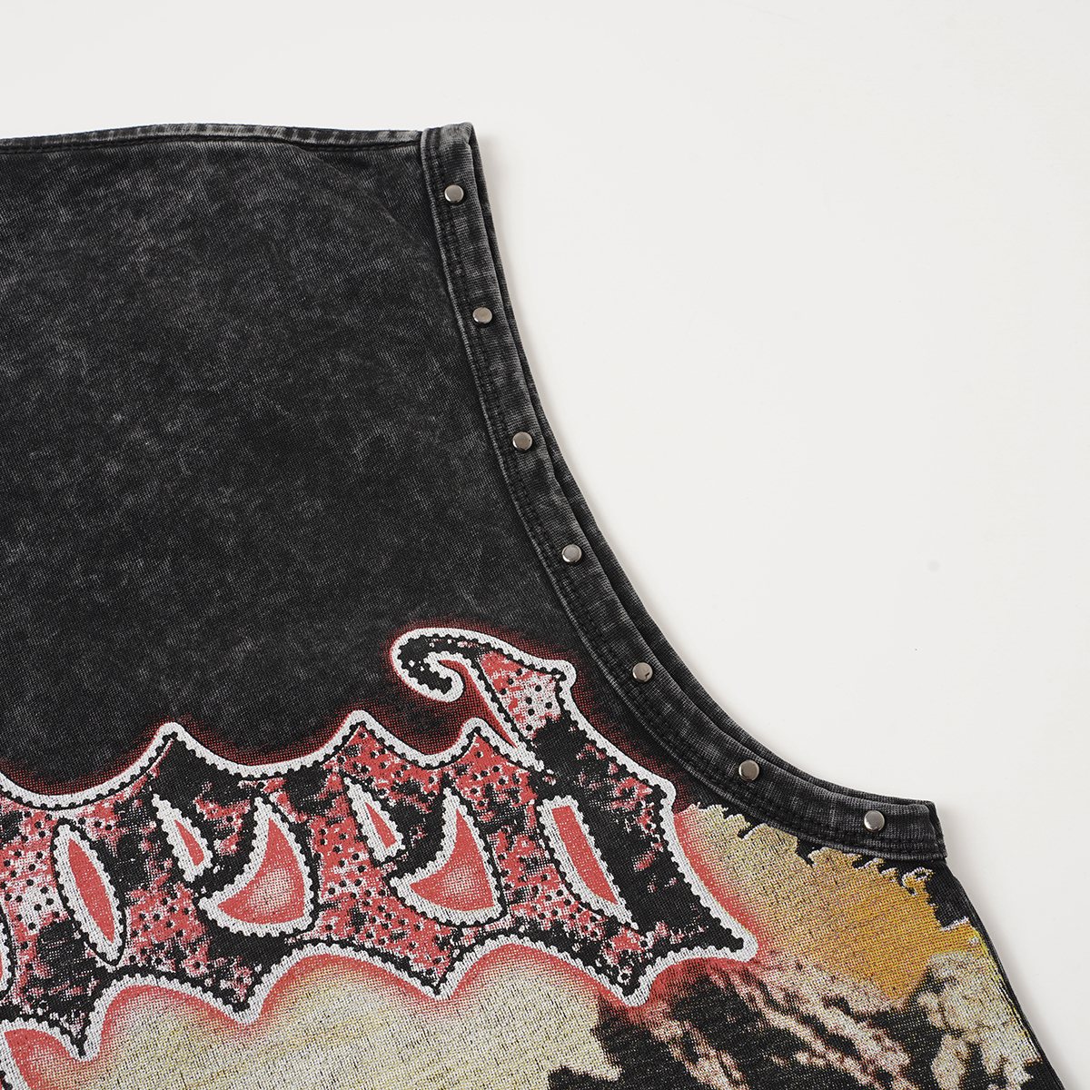 Godspeed Desert Skull Sleeveless T-Shirt — detail