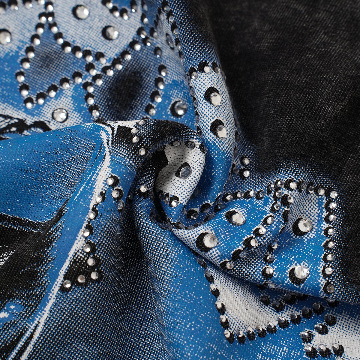 Godspeed Boxer Skull Graphic Acid-Wash Sleeveless T-Shirt — detail