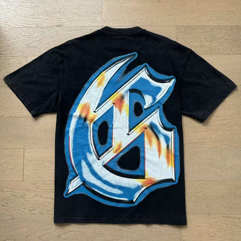 Godspeed Washed Black Graphic T-Shirt — back