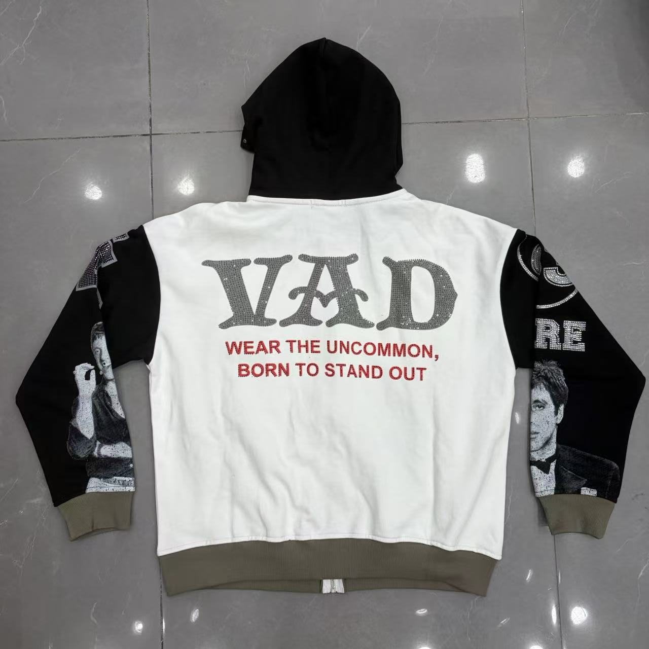 VARE ALL DAY Scarface Graphic Zip Hoodie — back