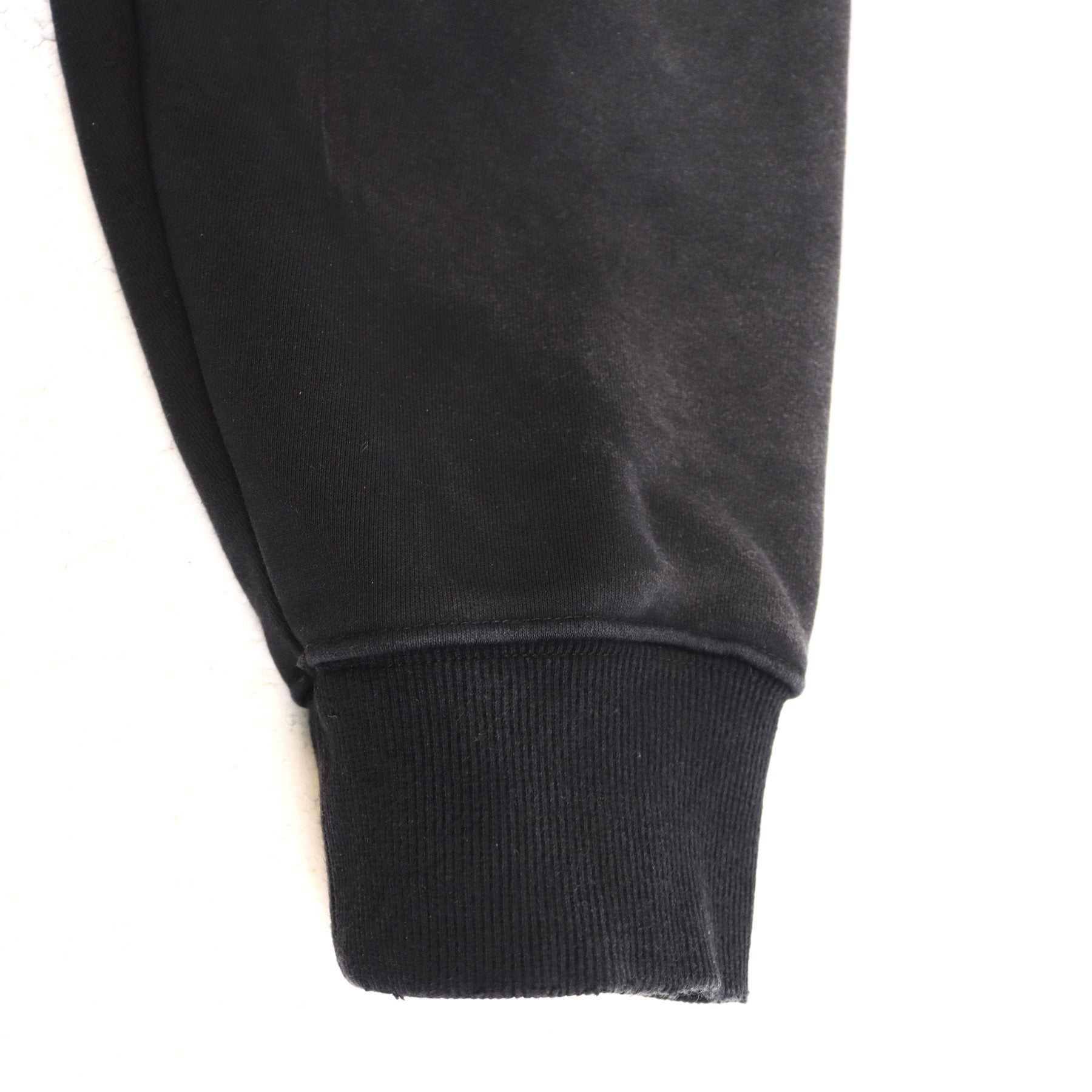Valley Dreams Washed Black Collegiate Crest Zip Hoodie — detail