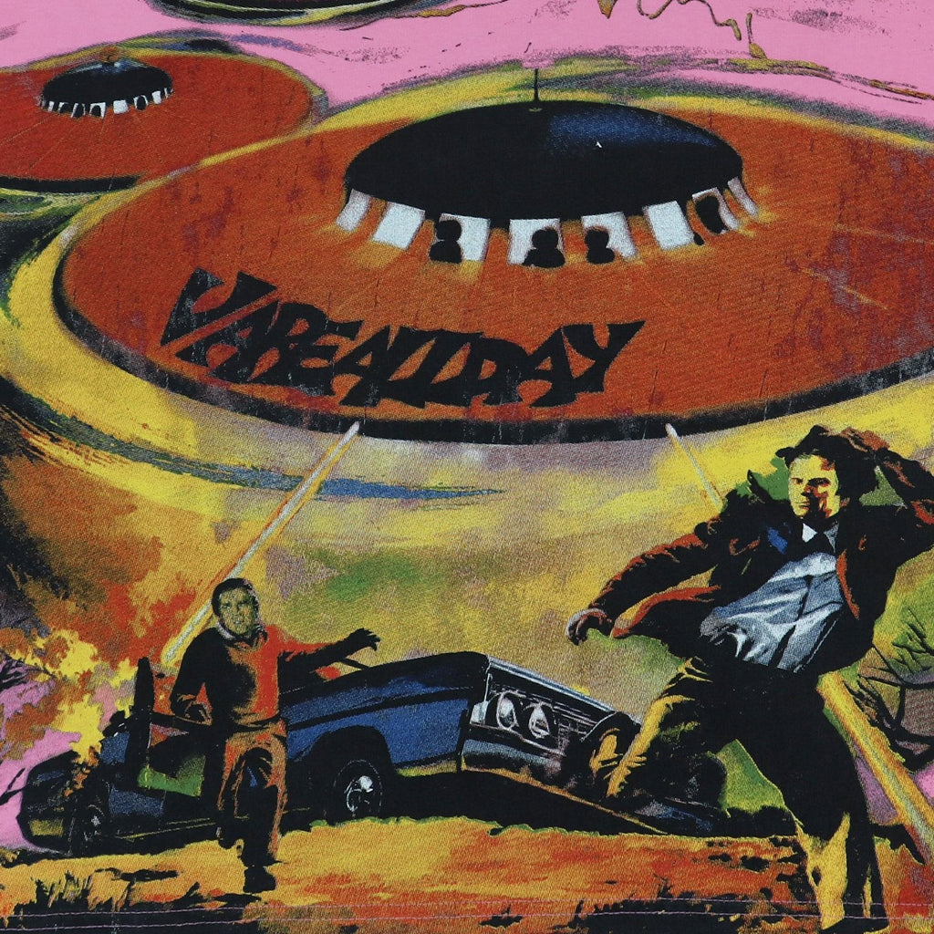 Valley Dreams UFO Comic Graphic Short-Sleeve T-Shirt — detail