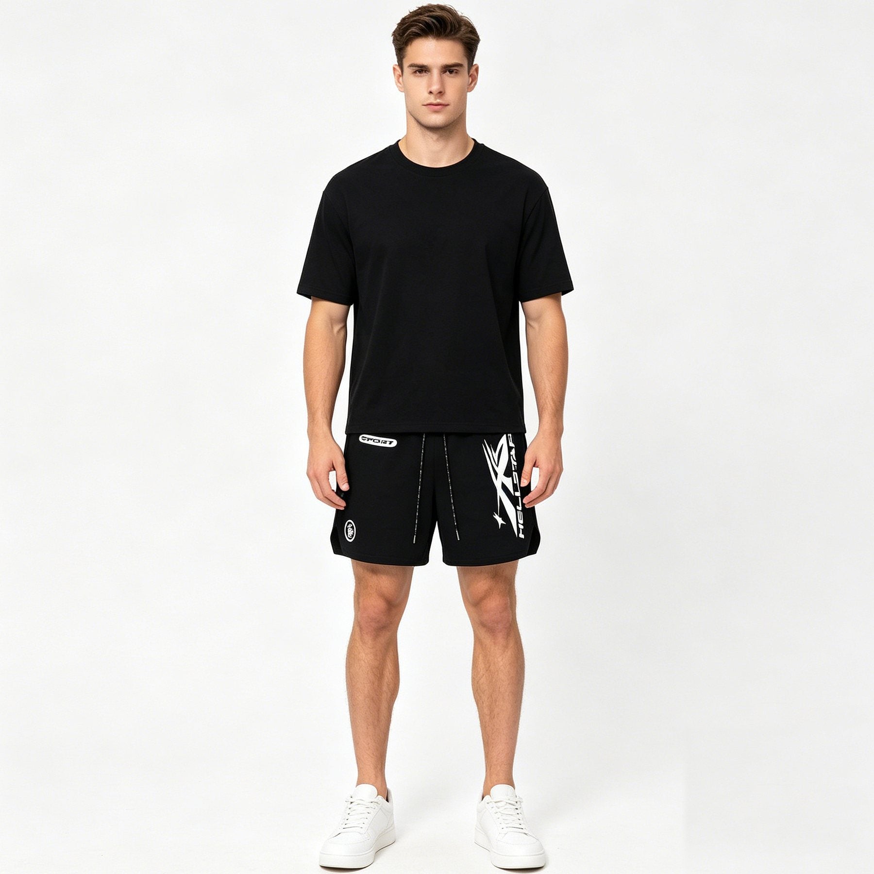Hellstar Sport Graphic Shorts - Black — context