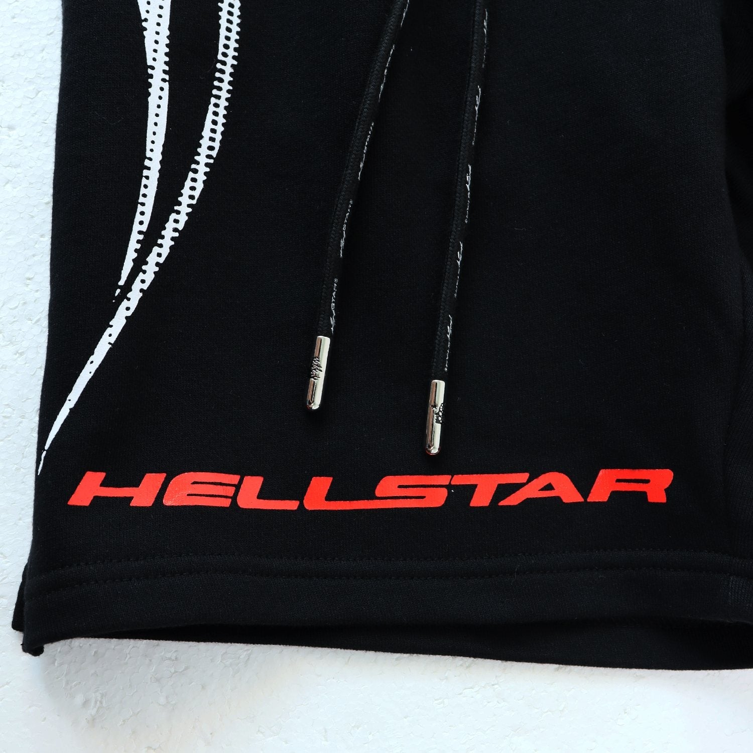 Hellstar Flame Graphic Drawstring Shorts — detail