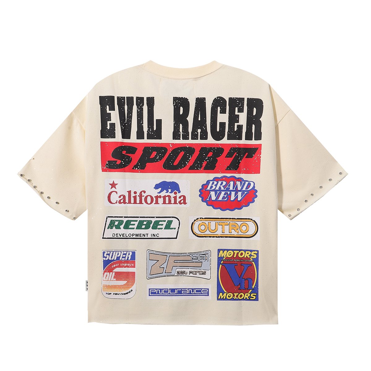 BKYS Revival Evil Racer Cropped Graphic T-Shirt — back
