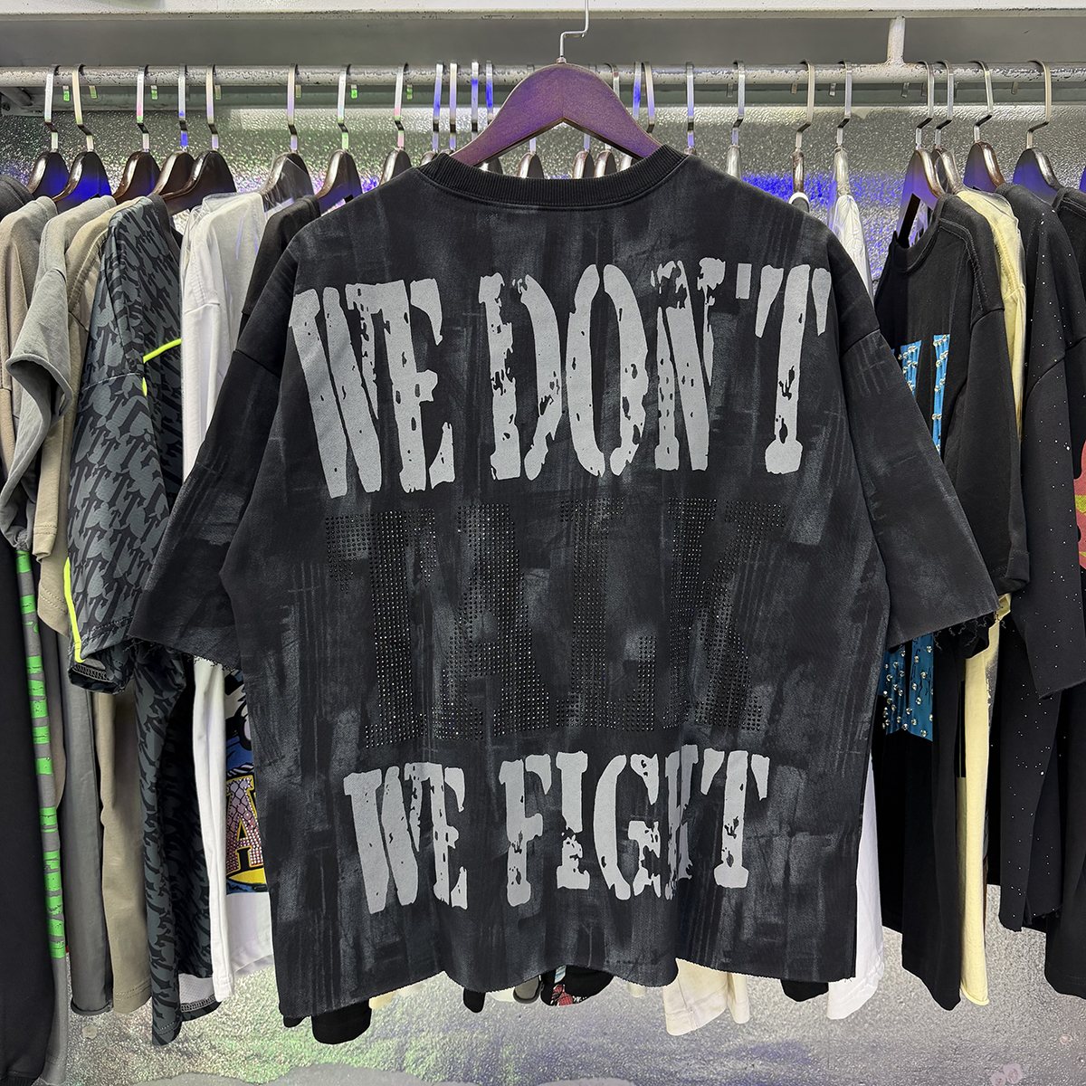 BKYS Revival Fight Club Graphic Cropped T-Shirt — context