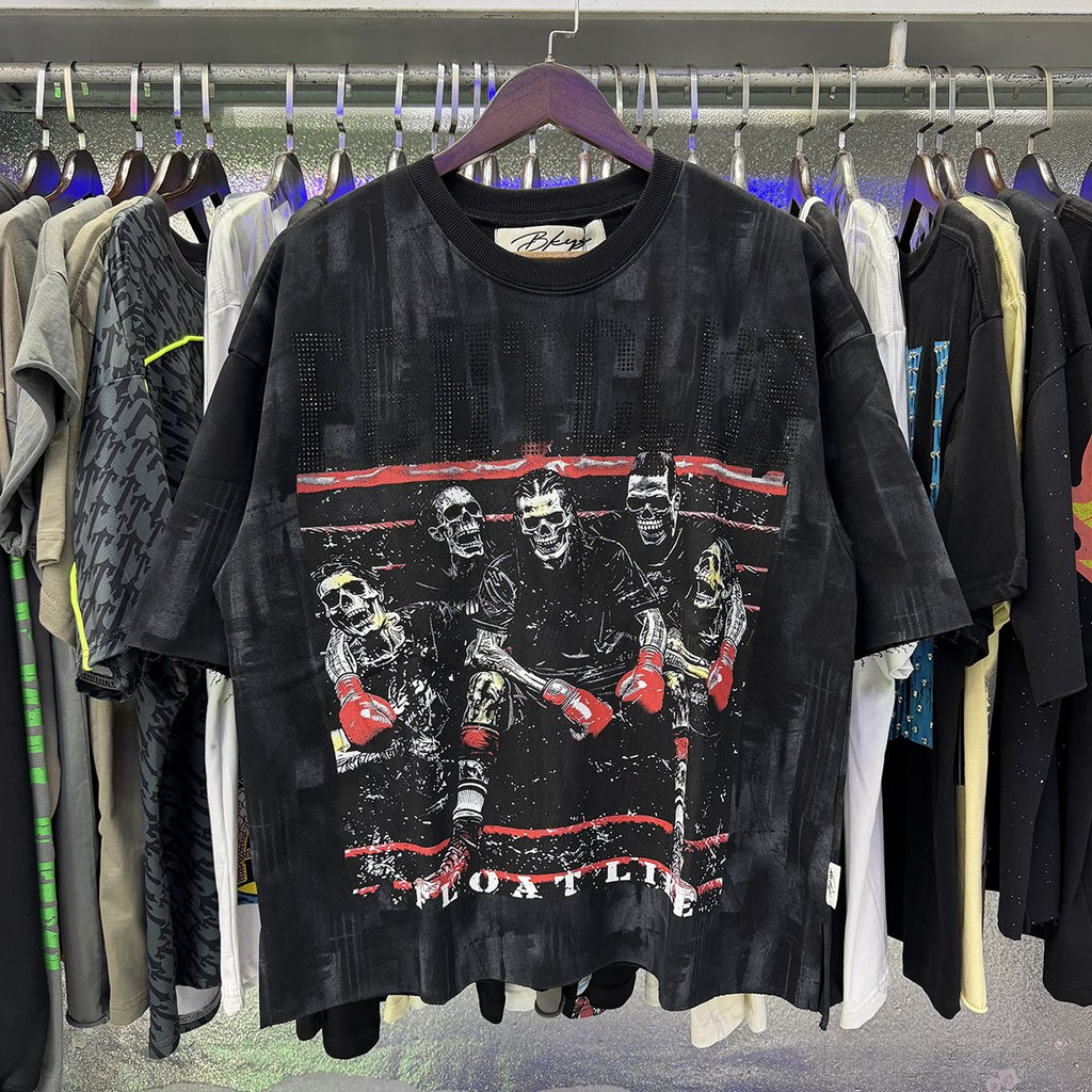 BKYS Revival Fight Club Graphic Cropped T-Shirt — context