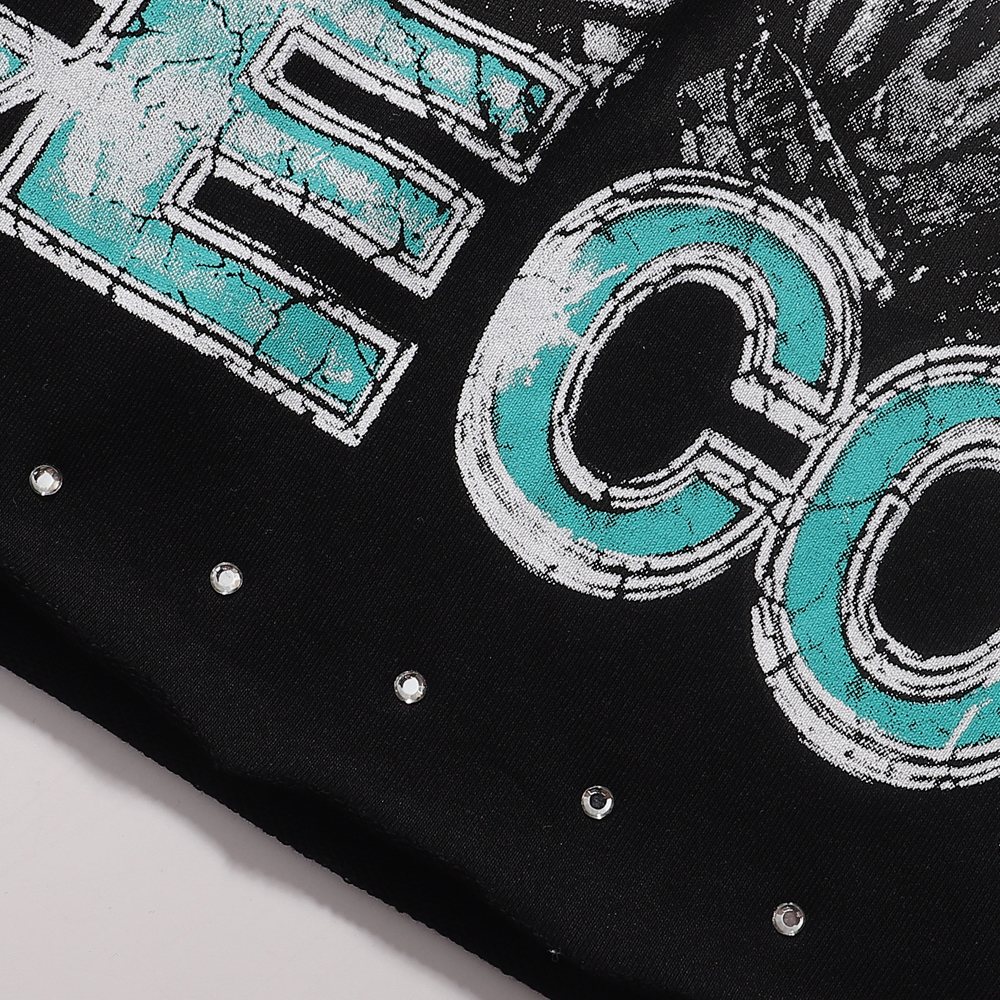 BKYS Revival Ice Cold Route 66 Cropped Graphic T-Shirt — detail