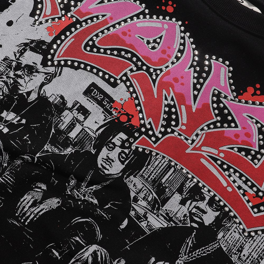 BKYS Revival Money Mood Cropped Graphic T-Shirt — detail