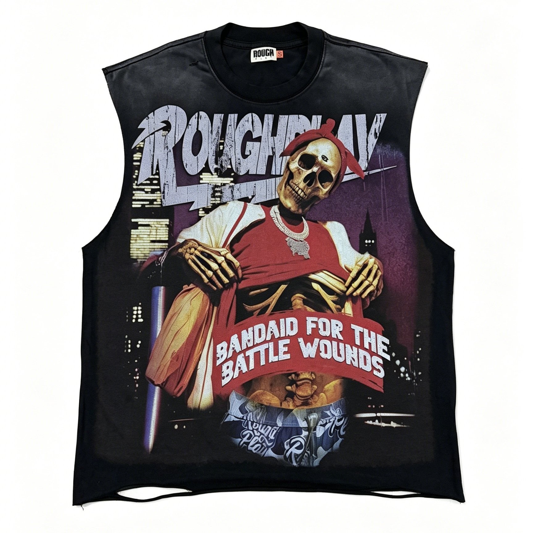 Rough Play Champion Graphic Sleeveless T-Shirt — front