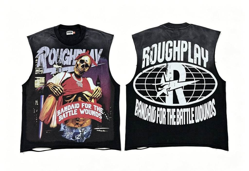 Rough Play Champion Graphic Sleeveless T-Shirt — hero