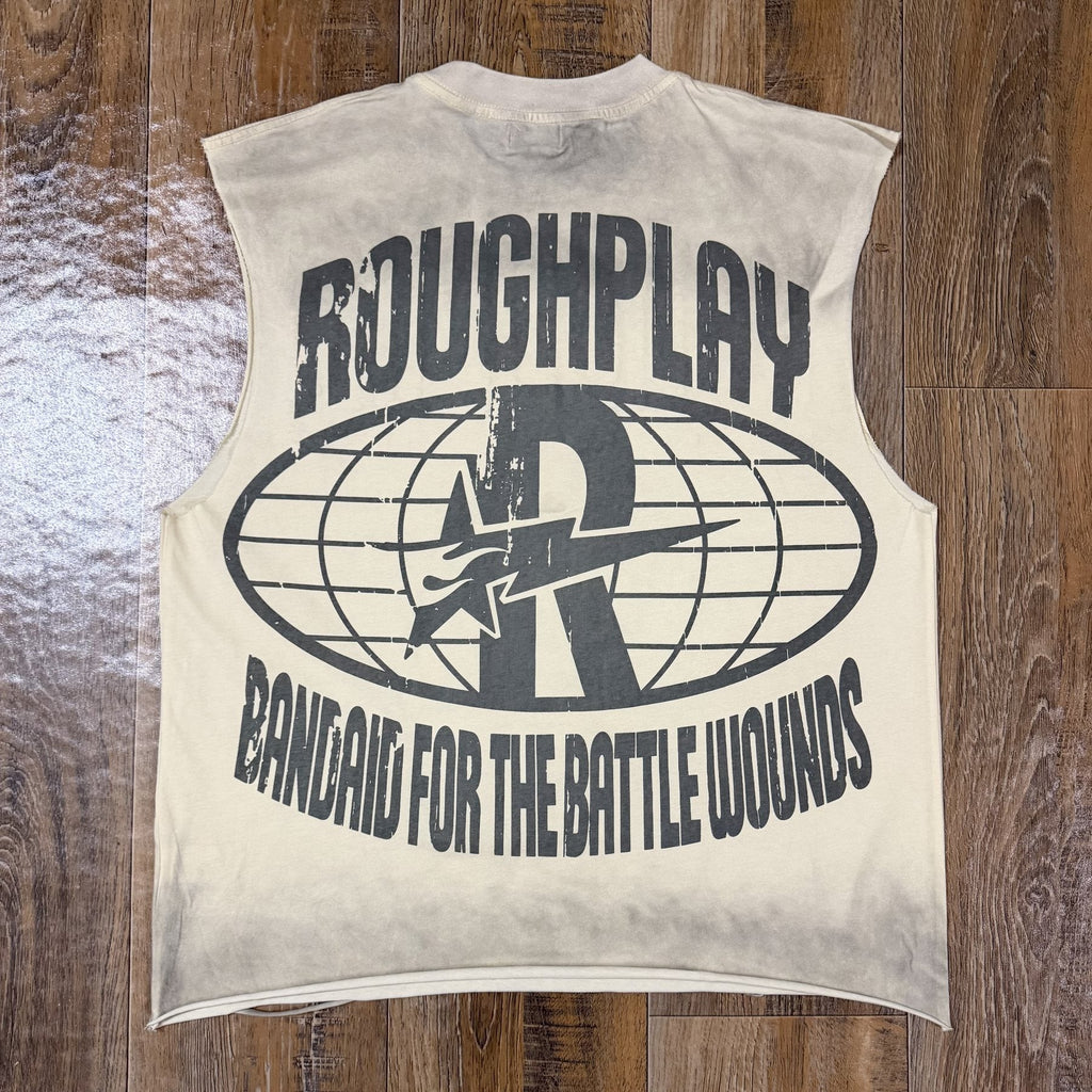 Rough Play Astronaut Graphic Sleeveless T-Shirt — back