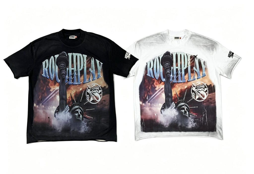 Rough Play Statue of Liberty Graphic T-Shirt — comparison