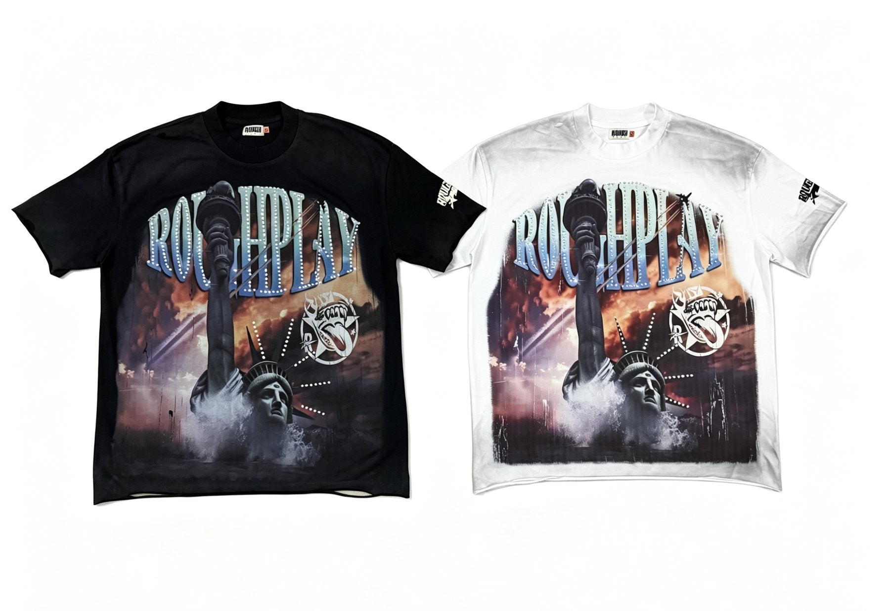 Rough Play Statue of Liberty Graphic T-Shirt — comparison