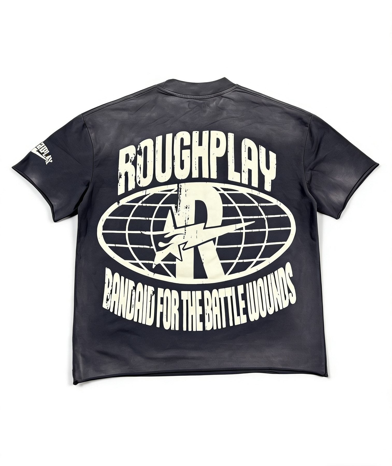 Rough Play Washed Front & Back Graphic T-Shirt — back