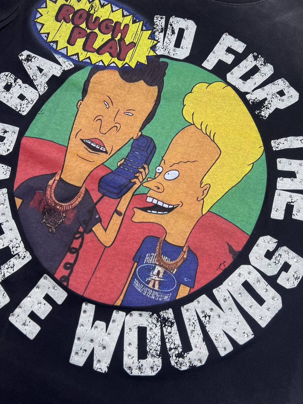 Rough Play Champion Graphic T-Shirt — fabric_closeup