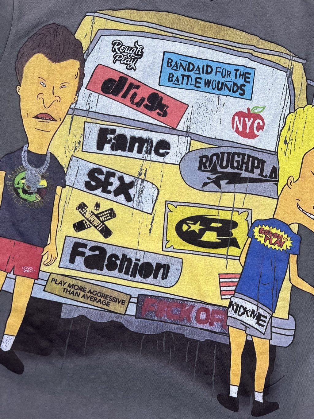 Rough Play Champion Graphic T-Shirt — fabric_closeup