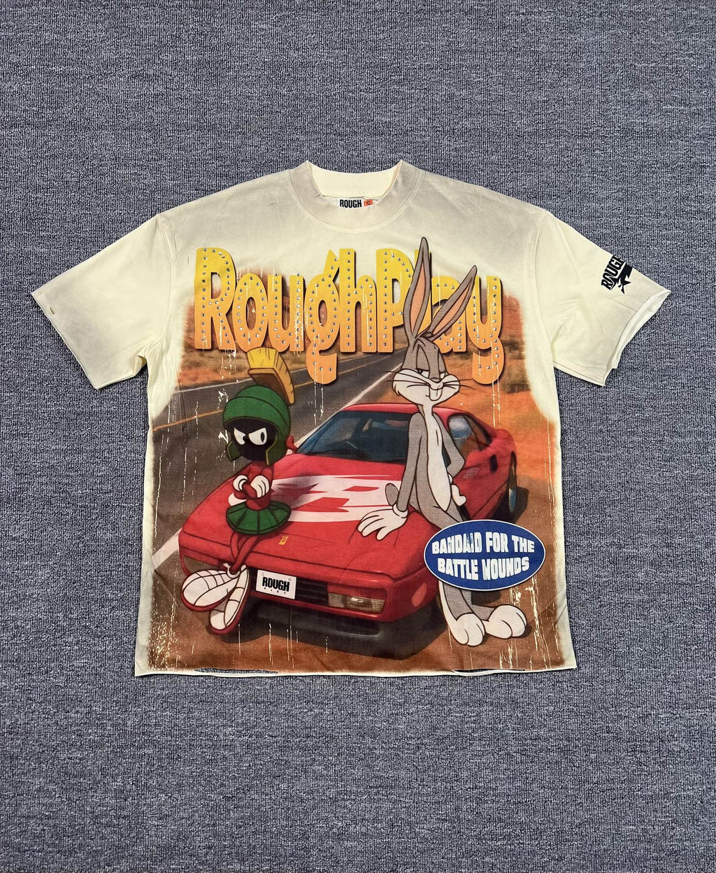 Rough Play Bugs Bunny & Marvin Graphic T-Shirt — front