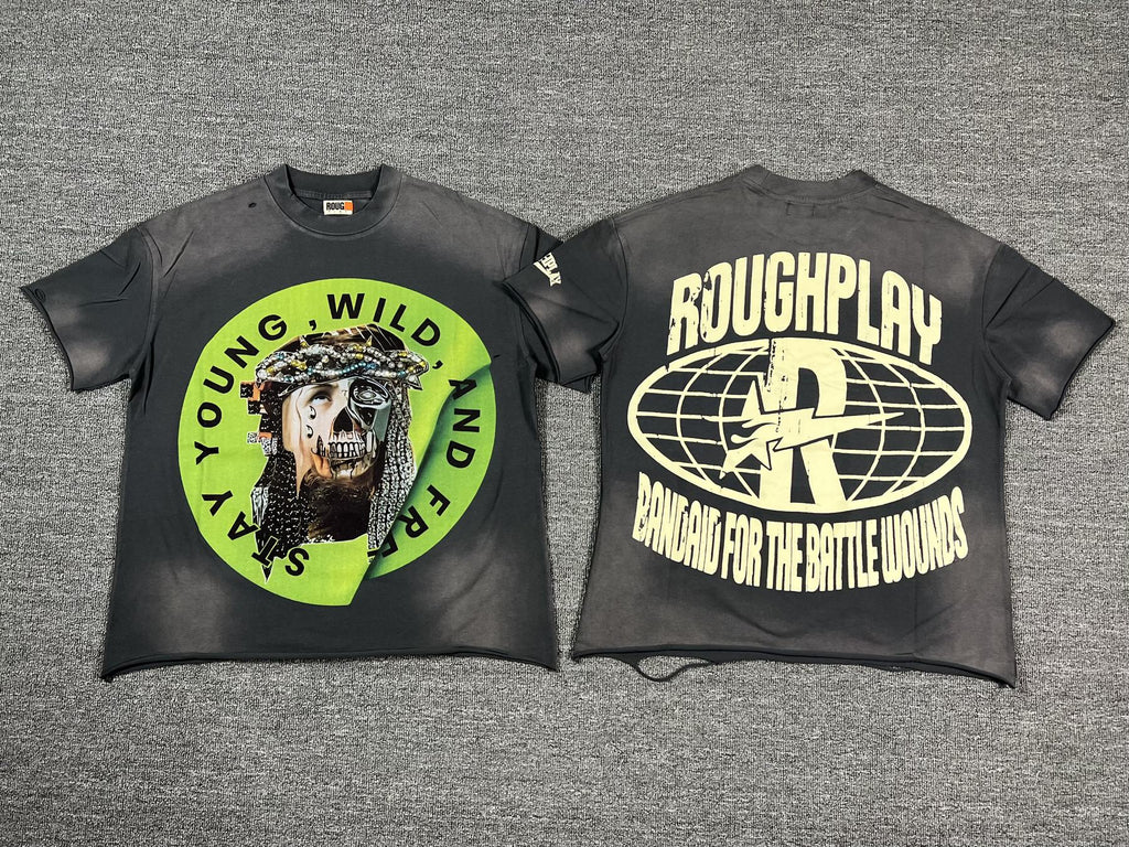 Rough Play Skull Graphic Short-Sleeve T-Shirt — comparison