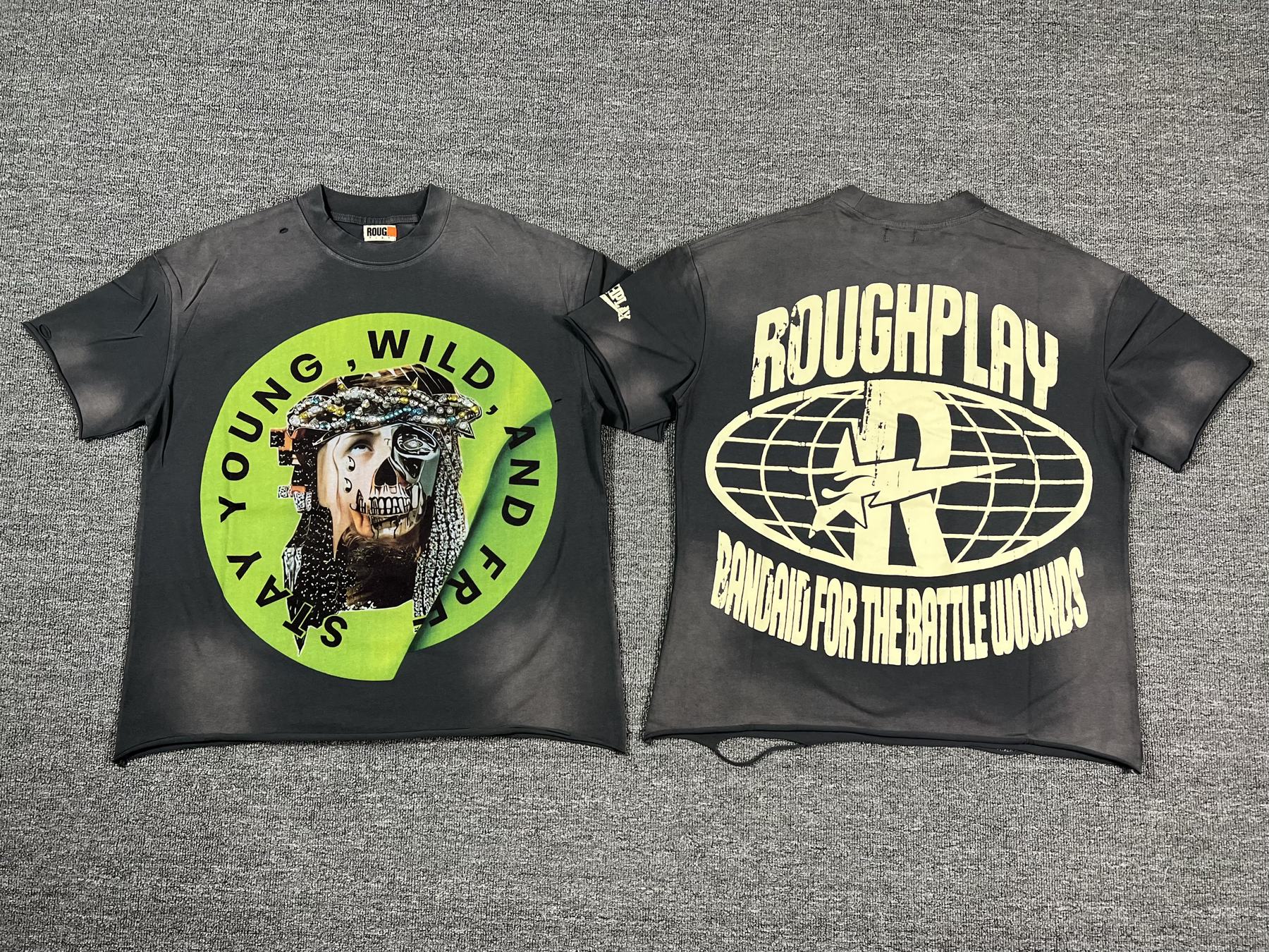 Rough Play Skull Graphic Short-Sleeve T-Shirt — comparison