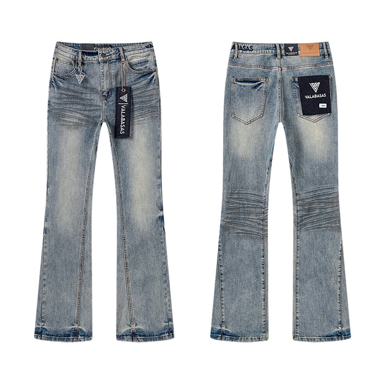 VALABASAS Light Blue Flared Jeans — hero