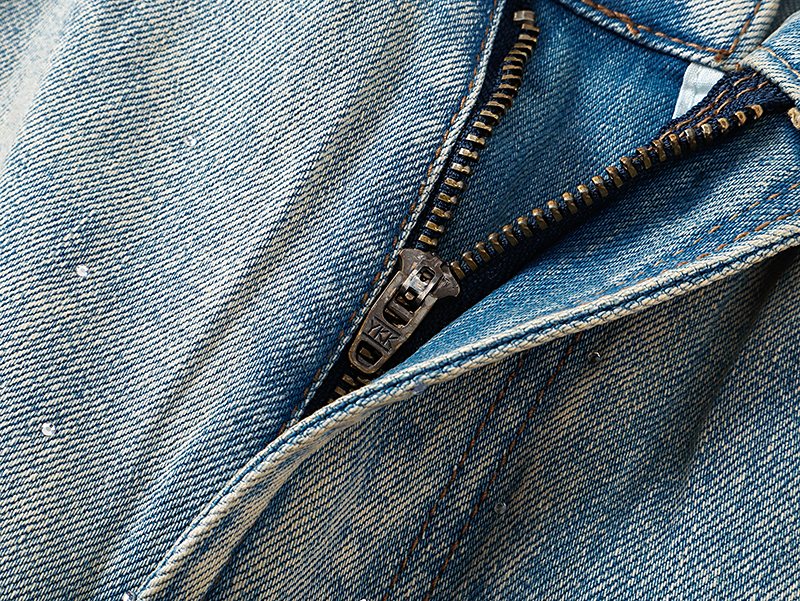 VALABASAS Light Blue Embellished Flare Jeans — detail