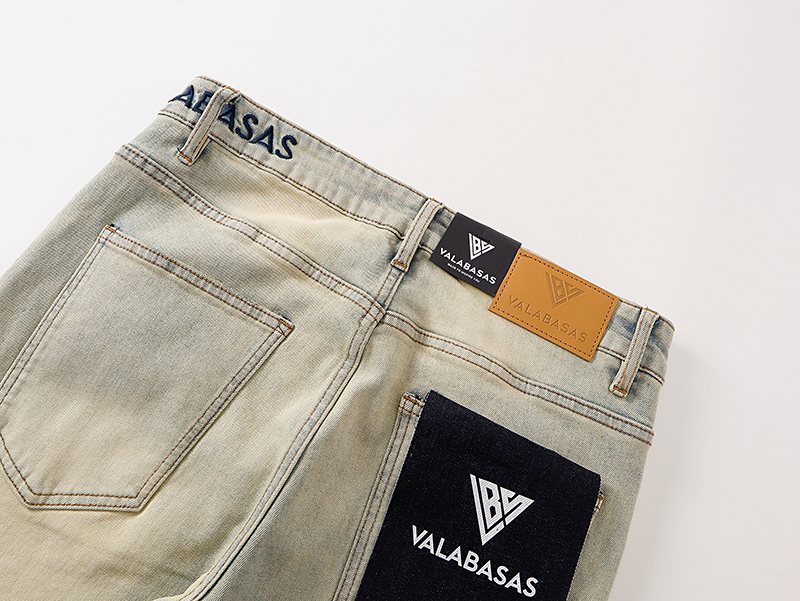 VALABASAS Light Blue Flare Jeans — detail