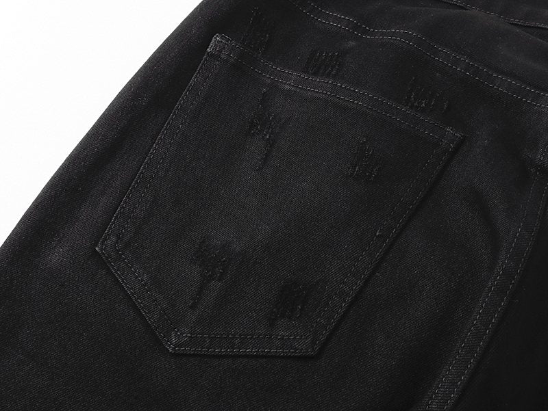 VALABASAS Distressed Flared Jeans — detail