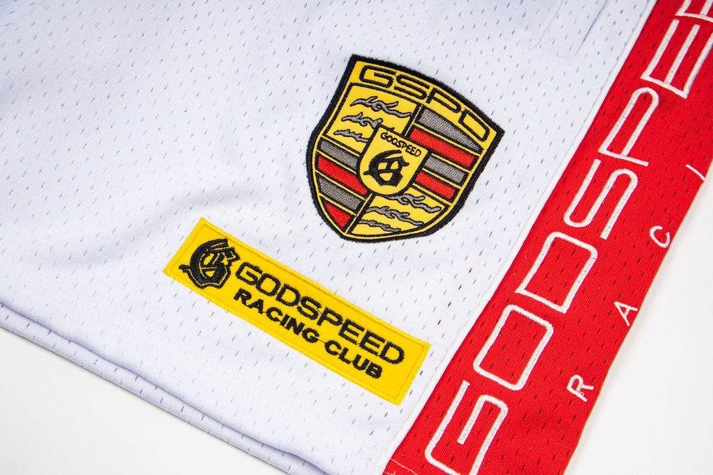 Godspeed Racing Graphic Shorts — detail