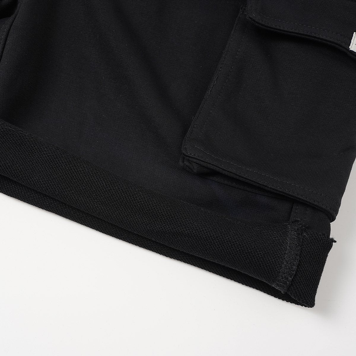 Godspeed Embroidered Cargo Sweat Shorts — detail