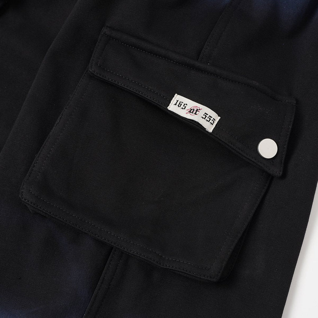 Godspeed Embroidered Cargo Sweat Shorts — detail
