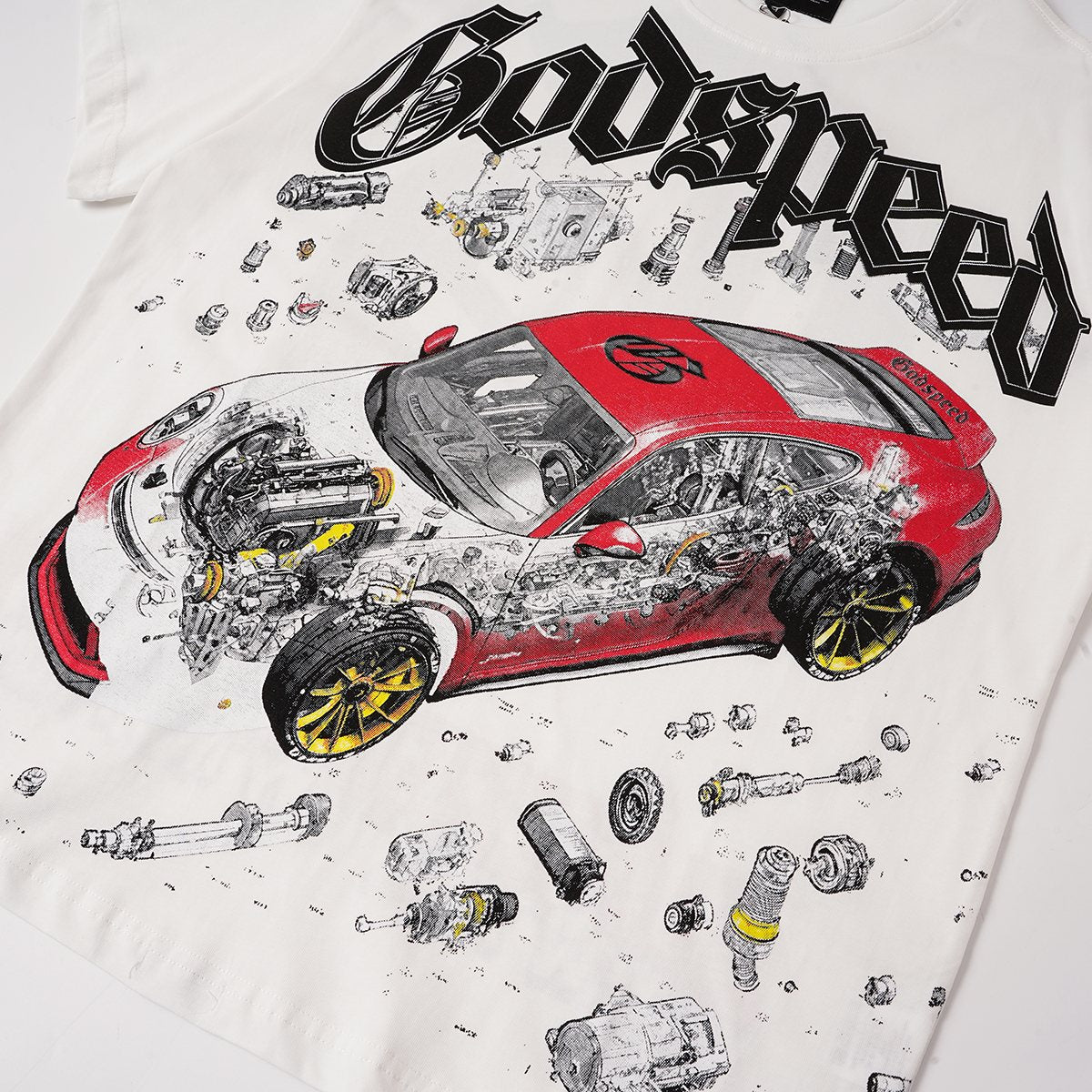 Godspeed Superspeedway Night Run Graphic T-Shirt — detail