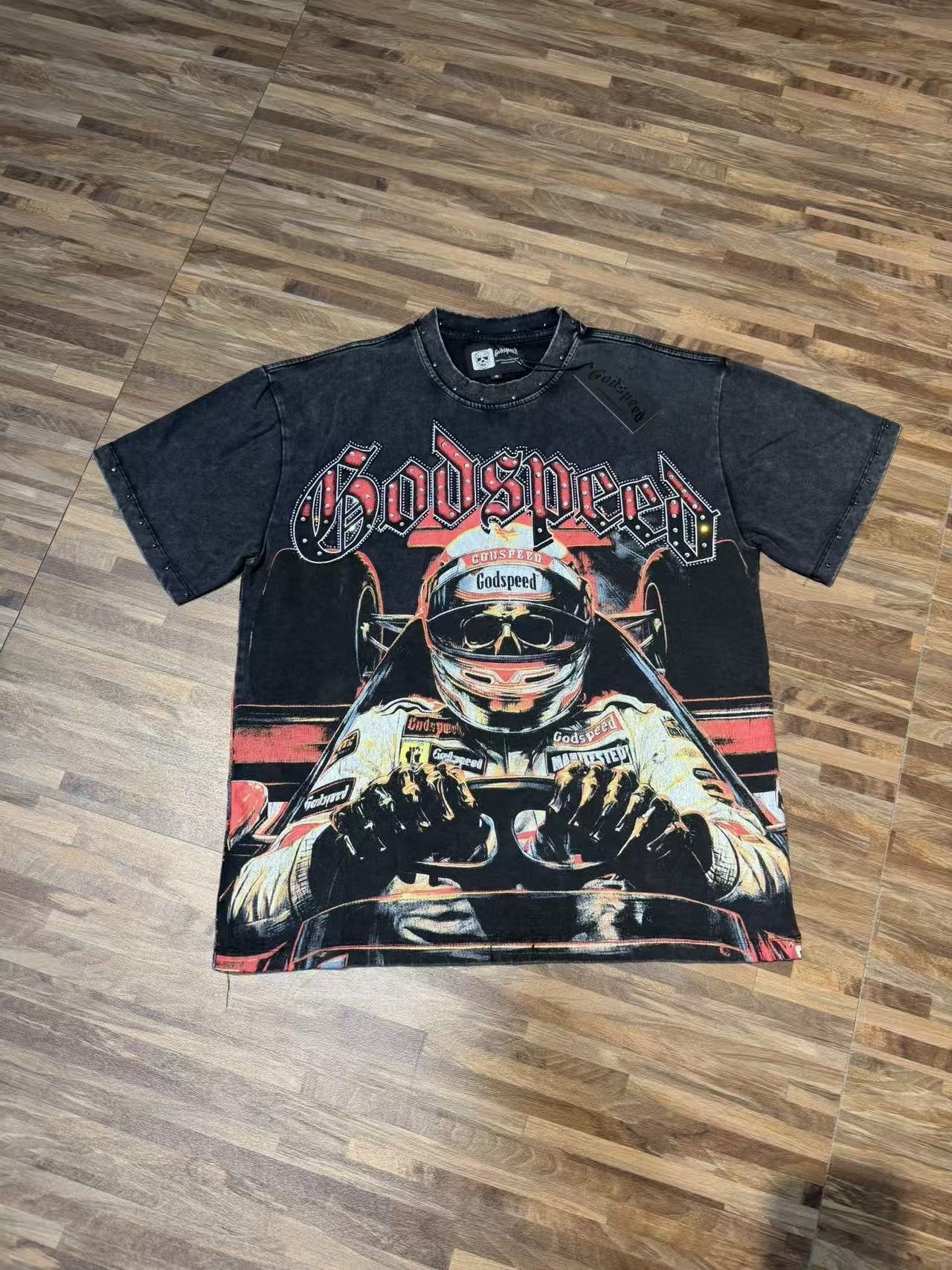 Godspeed 69 Raceway Short-Sleeve Graphic T-Shirt — front